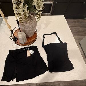 Tiger Mist Black Skirt Set